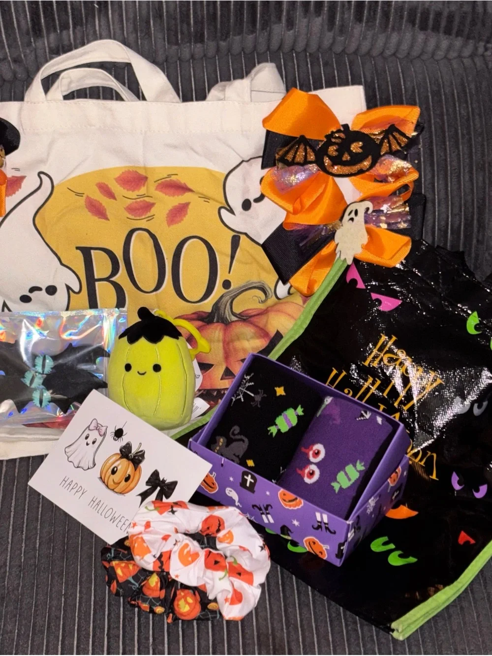 Halloween Accessory Set - Orange & Purple